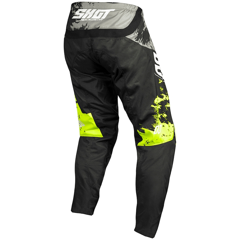 Motocross Hose Shot Contact Shadow grau-schwarz-fluo gelb