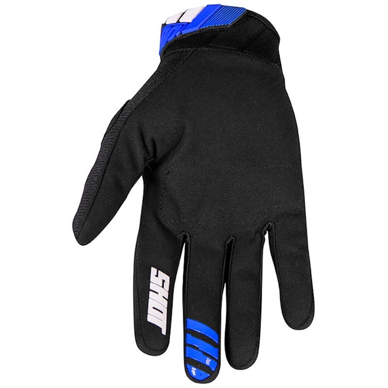 Motocross Handschuhe Shot Devo Ventury schwarz-blau-weiß