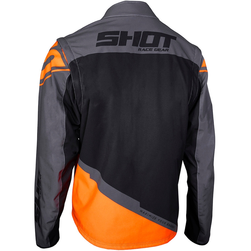 Softshelljacke Shot Lite schwarz-grau-orange Ausverkauf