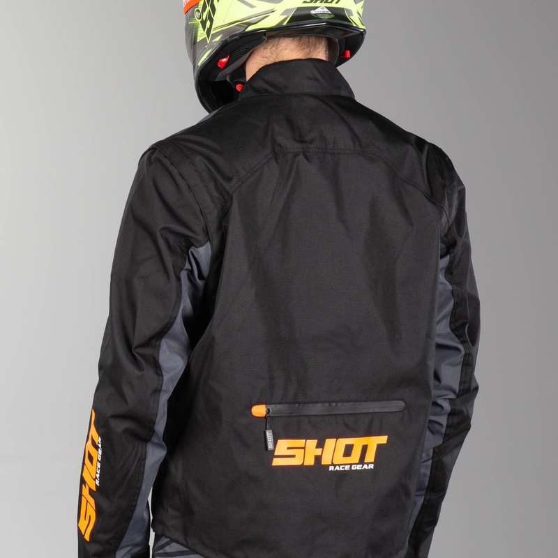 Jacke Shot Contact schwarz-fluor orange Ausverkauf
