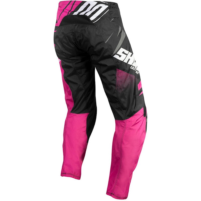 Kinder Motocross Hose Shot Devo Ventury rosa-schwarz-weiß