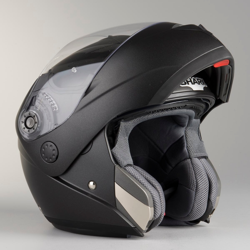 SHARK OpenLine Prime schwarz matt klappbarer Helm Ausverkauf