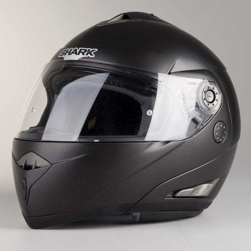 SHARK OpenLine Prime schwarz matt klappbarer Helm Ausverkauf