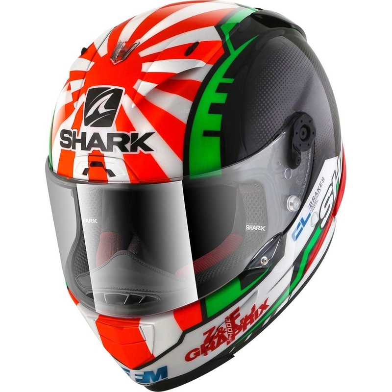 Integralhelm SHARK RACE-R PRO Zarco Replica 2017 schwarz-rot-grün