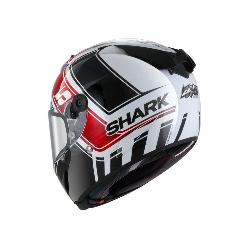 Integralhelm SHARK RACE-R PRO Zarco GP De France Replica schwarz-weiß-blau-rot