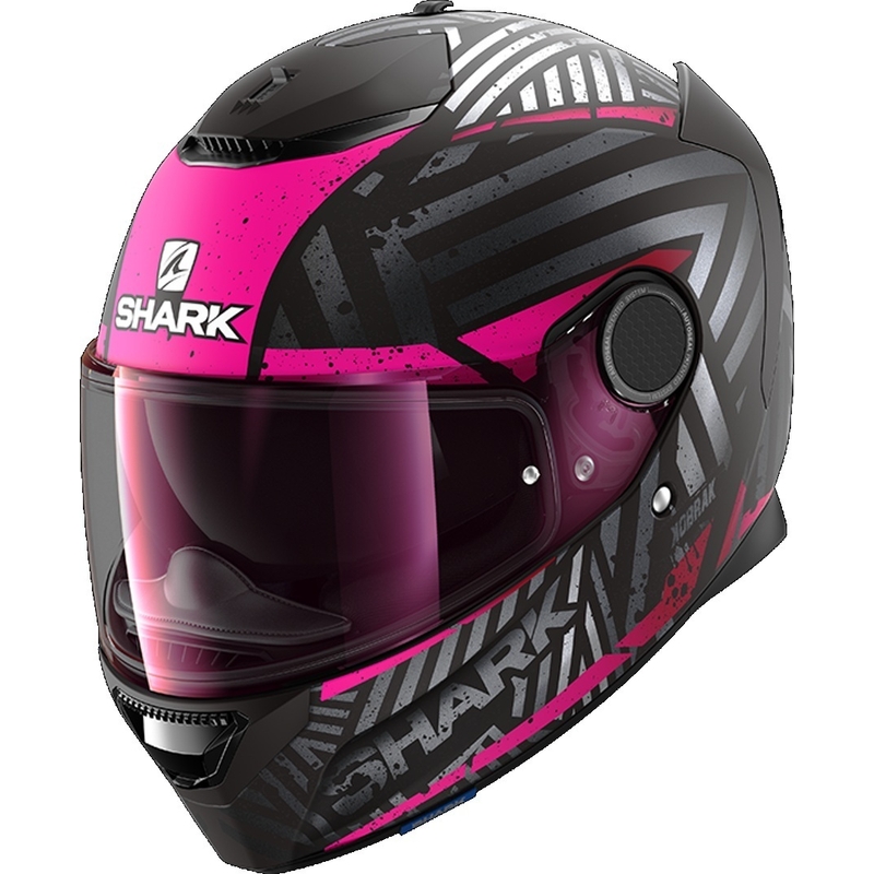 Integralhelm SHARK SPARTAN 1.2 Kobrak schwarz-grau-rosa Ausverkauf