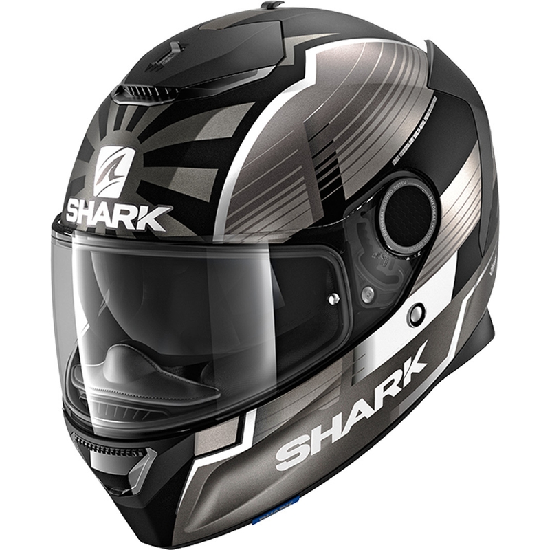 Integralhelm SHARK SPARTAN 1.2 Zarco Malaysia GP Mat schwarz-silber-anthrazit Ausverkauf