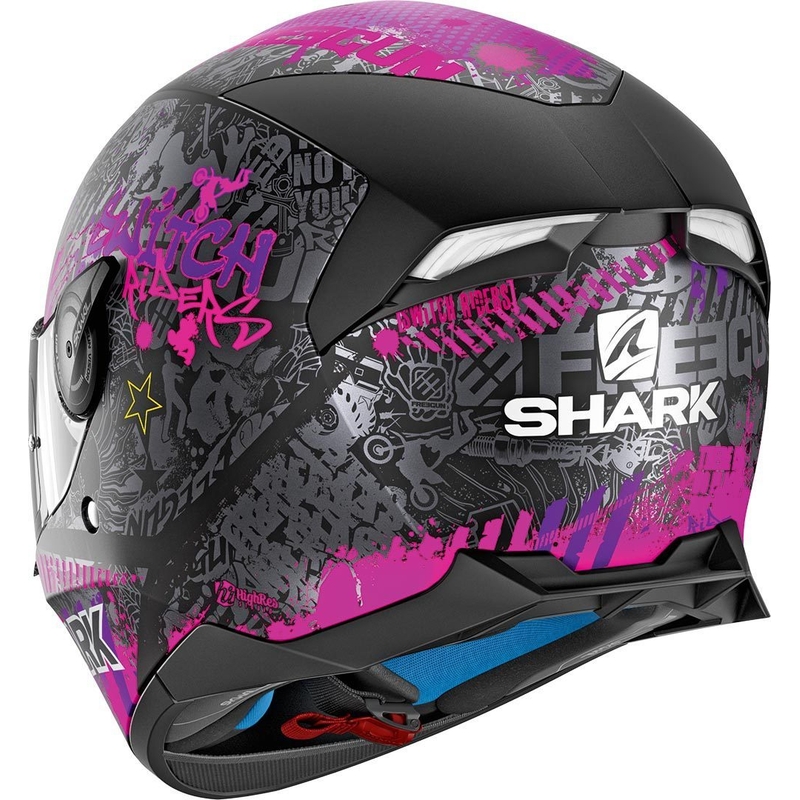 Integral Helm SHARK SKWAL 2.2 Switch Riders 2 Mat Replica schwarz und lila Ausverkauf