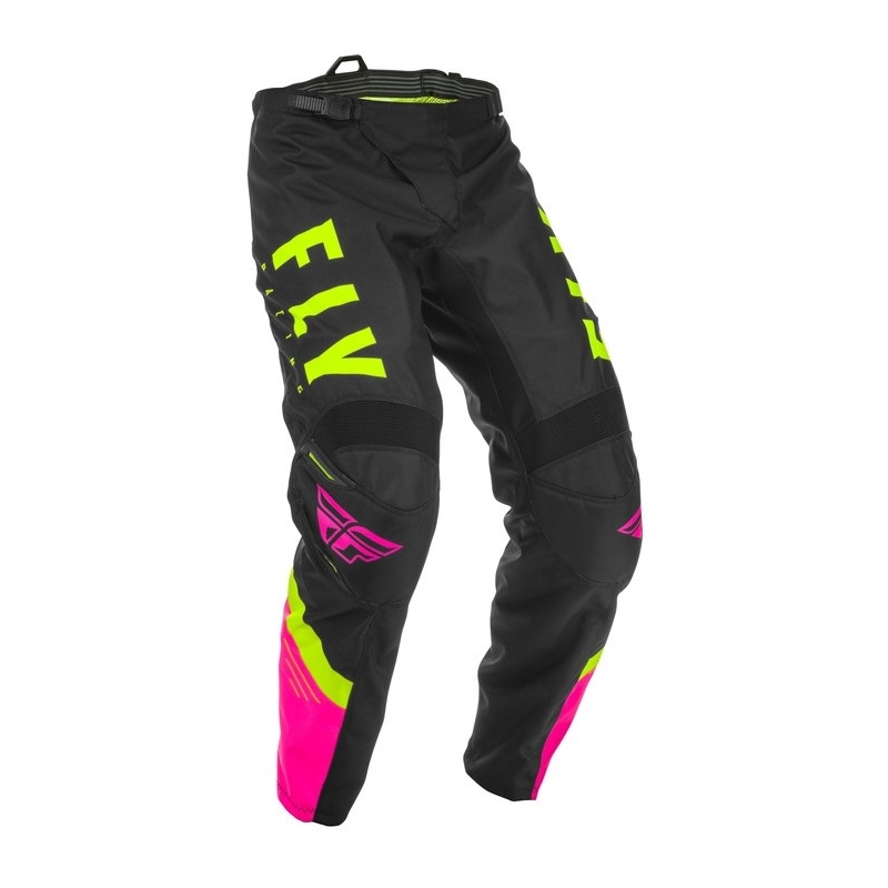 Motocross Hose FLY Racing F-16 2020 rosa-schwarz-fluo gelb