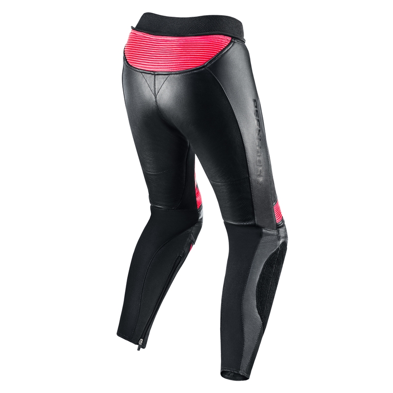 Women's Rebelhorn Rebel Schwarz und Rosa Motorradhose Ausverkauf
