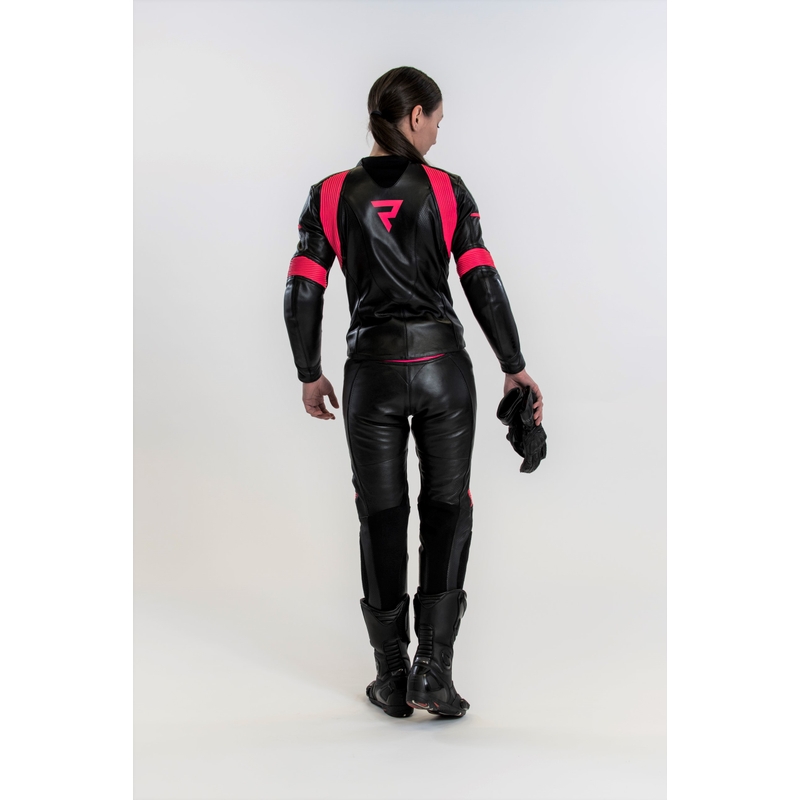 Women's Rebelhorn Rebel Schwarz und Rosa Motorradhose Ausverkauf