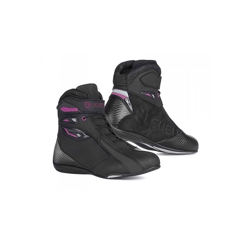 Damen Eleveit T SPORT WP schwarz und lila Motorradstiefel