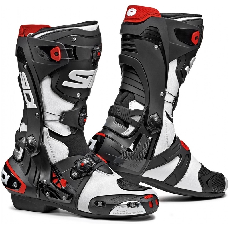 Motorradstiefel SIDI REX weiß-schwarz Ausverkauf