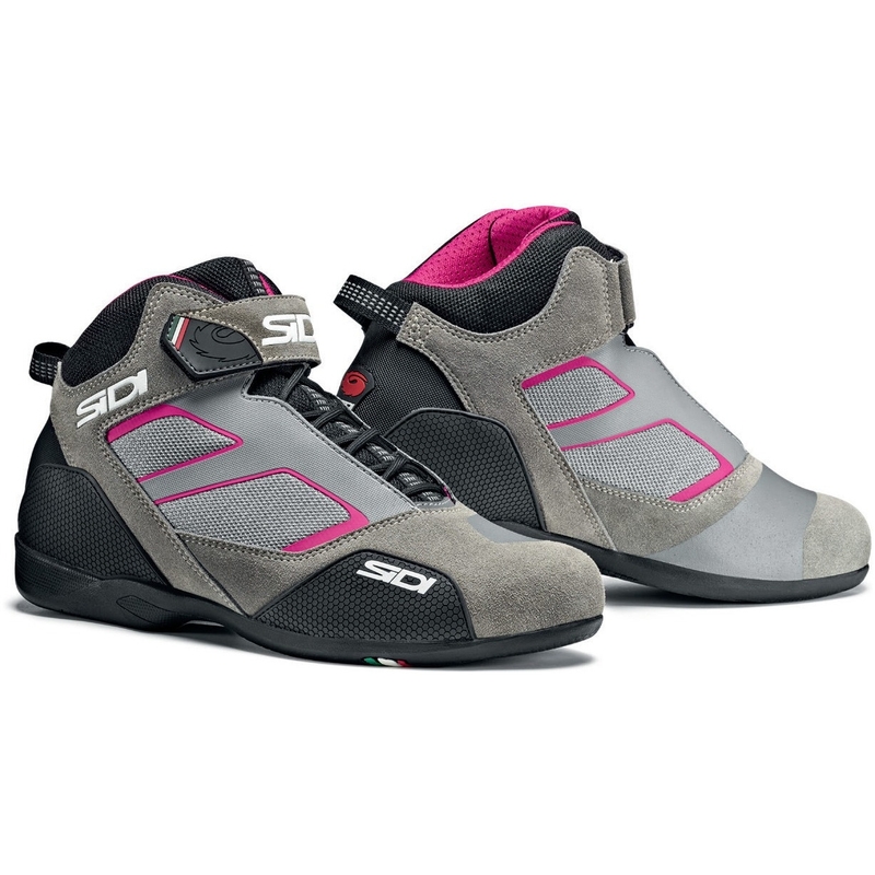 Damen SIDI Meta Motorradstiefel grau-rosa