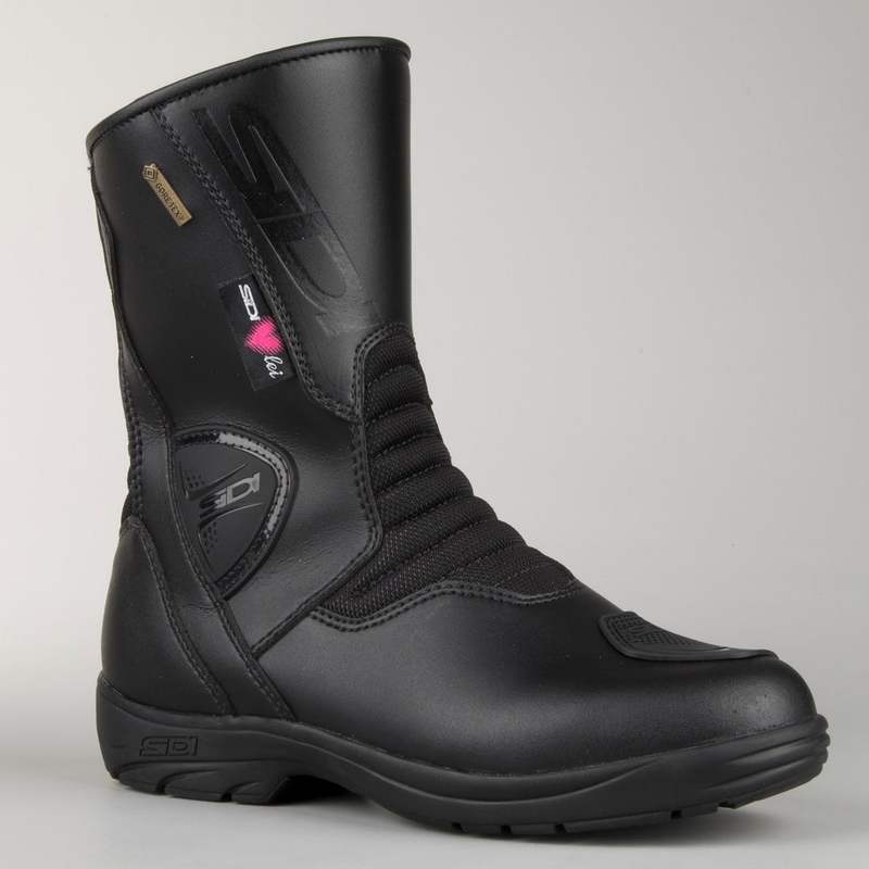 Damen SIDI Gavia Gore Schwarz Motorradstiefel