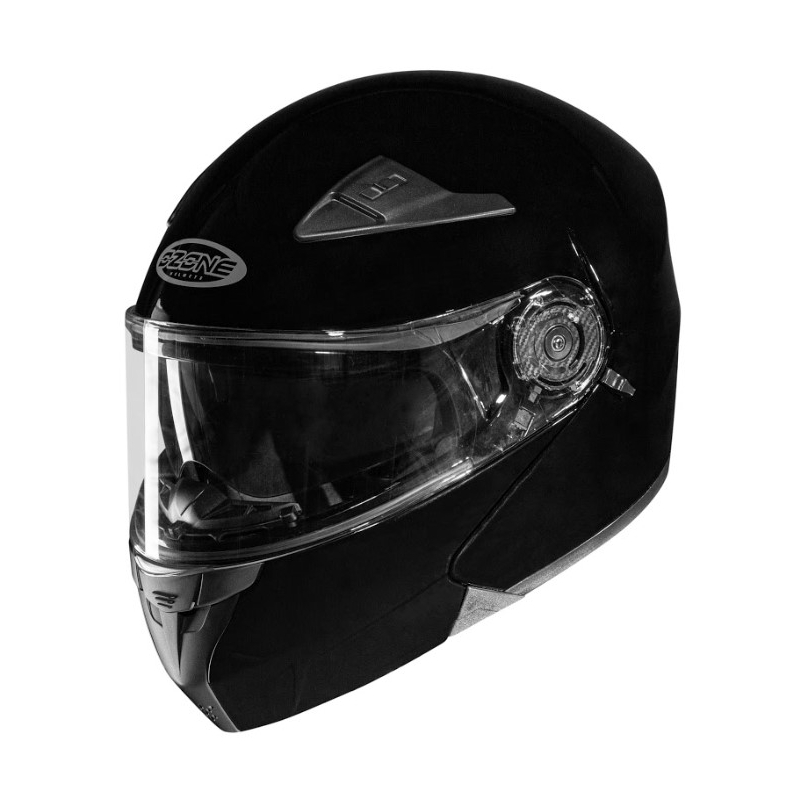 Ozone Wind Schwarz Glanz Flip-up Motorradhelm