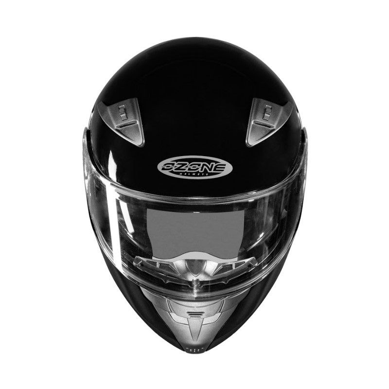 Ozone Wind Schwarz Glanz Flip-up Motorradhelm