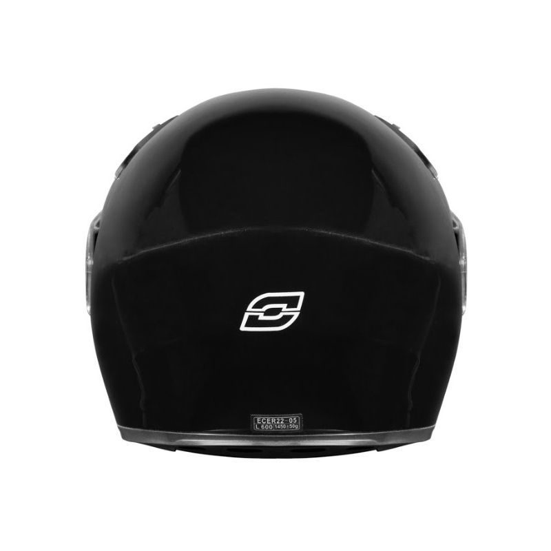 Ozone Wind Schwarz Glanz Flip-up Motorradhelm