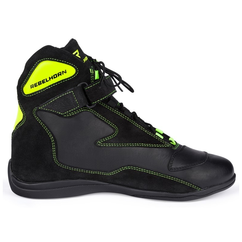 Rebelhorn Spark Schwarz-Fluo Gelb Motorradstiefel Ausverkauf
