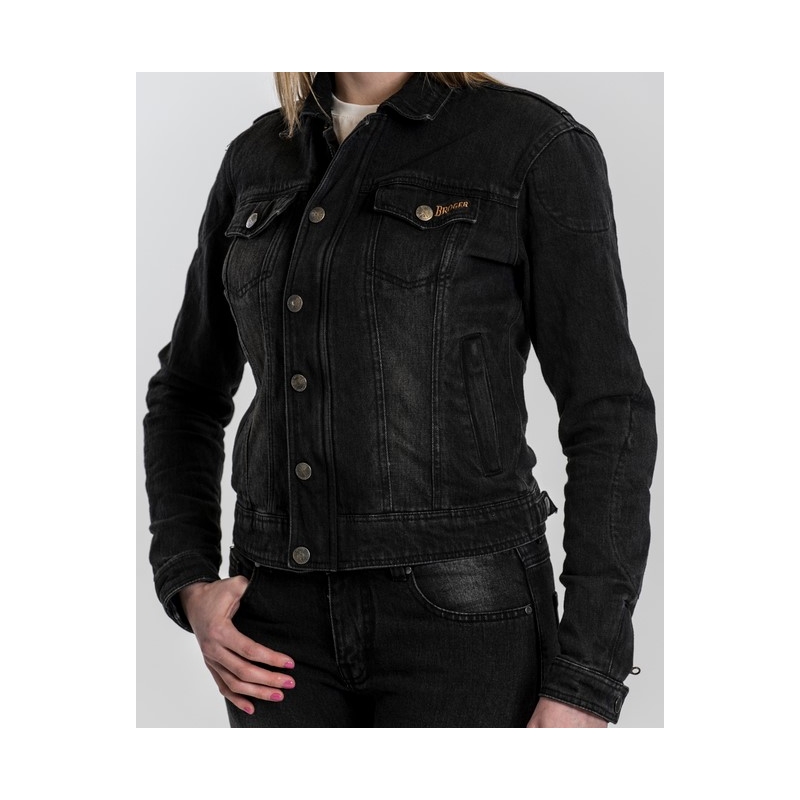 Damen Motorradjacke BROGER Florida schwarz Ausverkauf