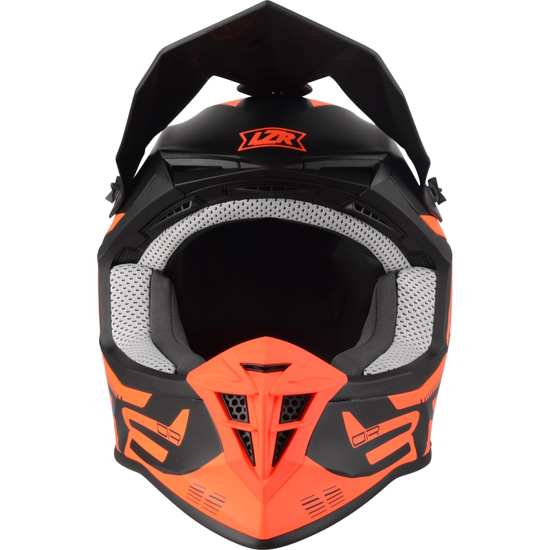 Motocrosshelm Lazer OR-3 PP3 schwarz-fluorrot