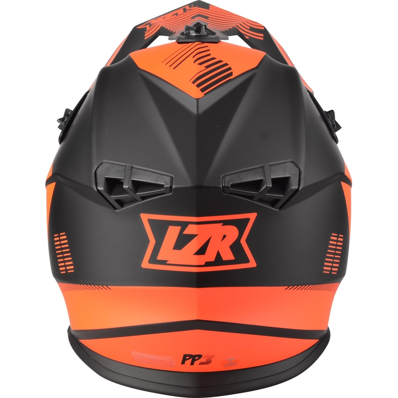 Motocrosshelm Lazer OR-3 PP3 schwarz-fluorrot