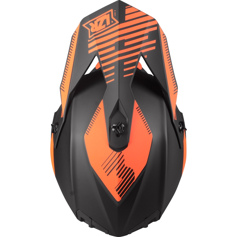 Motocrosshelm Lazer OR-3 PP3 schwarz-fluorrot