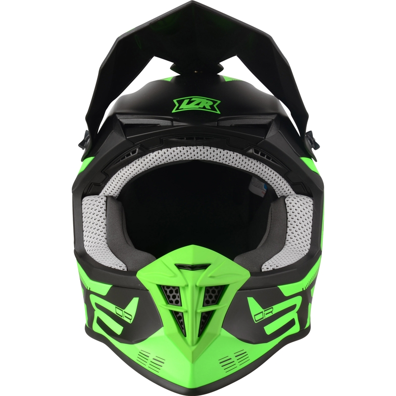 Motocross Helm Lazer OR-3 PP3 schwarz-fluo grün
