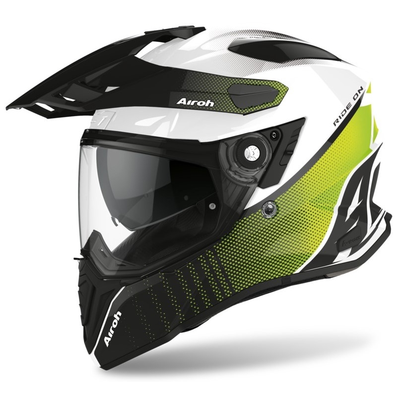 Helm Airoh Commander Progress grün-weiß-schwarz