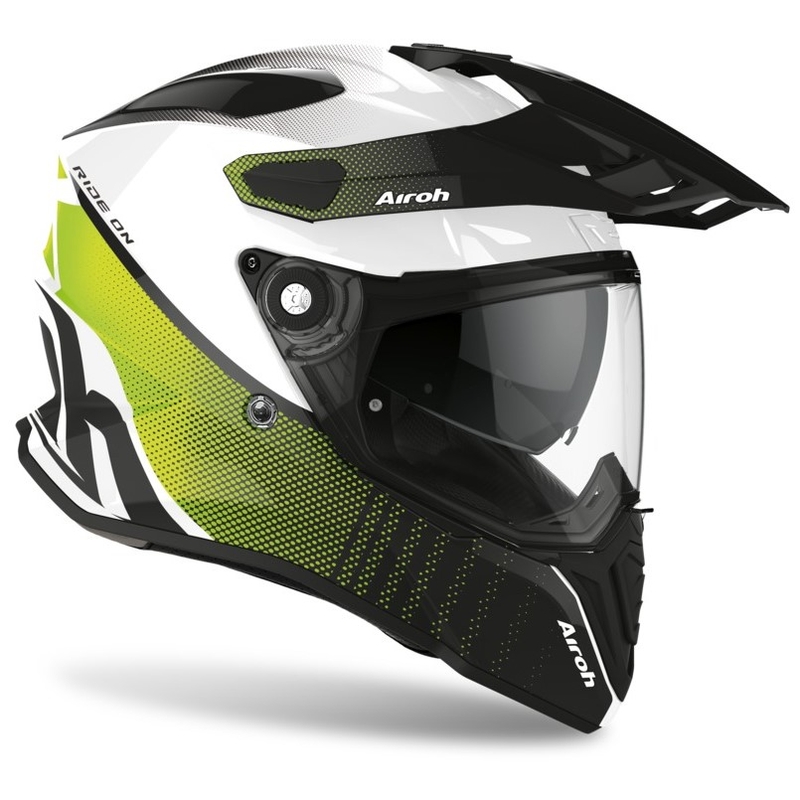Helm Airoh Commander Progress grün-weiß-schwarz
