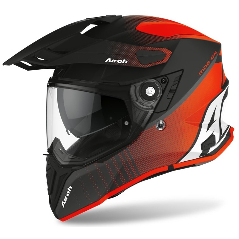 Helm Airoh Commander Progress orange-weiß-schwarz