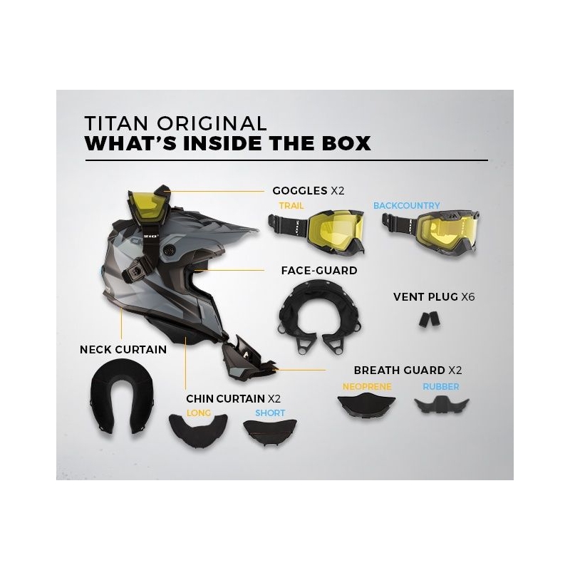 Motocross Helm CKX Titan Ori DL Sidehill Ausverkauf