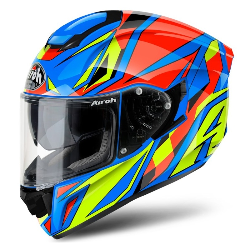 Integral Motorradhelm Airoh ST 501 Thunder blau-gelb-rot