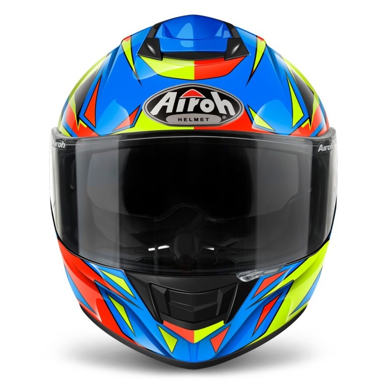 Integral Motorradhelm Airoh ST 501 Thunder blau-gelb-rot