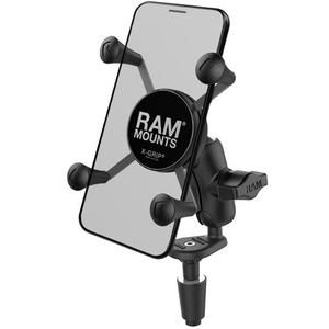 RAM Mounts X-Grip Mobiltelefonhalterung mit Nackenbügel für Motorradlenker