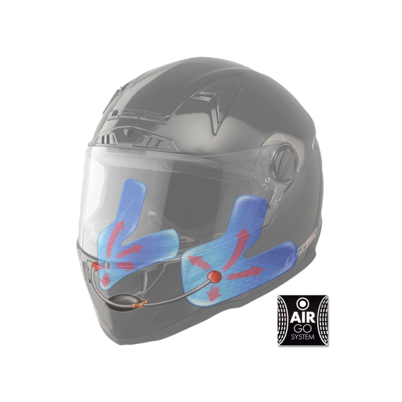 Motorradhelm LS2 FT2 Single Mono Schwarz Matt Ausverkauf