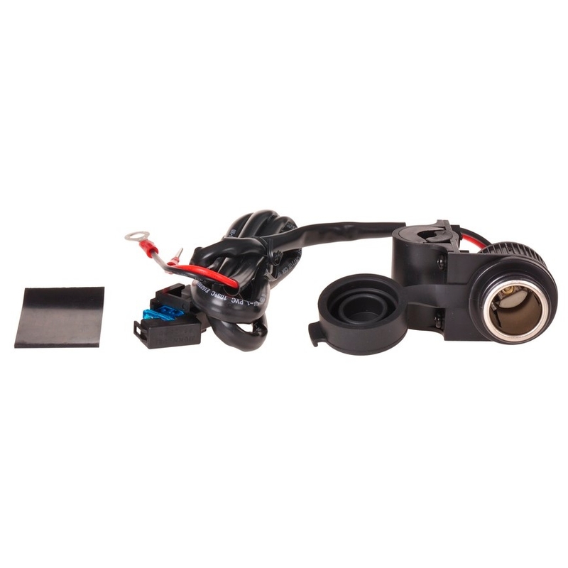 Oxford Standard 12V Steckdose mit Buchse zur Montage an Lenkern mit 22 und 25 mm Durchmesser