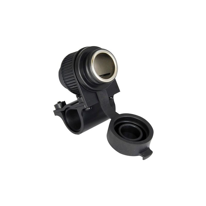 Oxford Standard 12V Steckdose mit Buchse zur Montage an Lenkern mit 22 und 25 mm Durchmesser