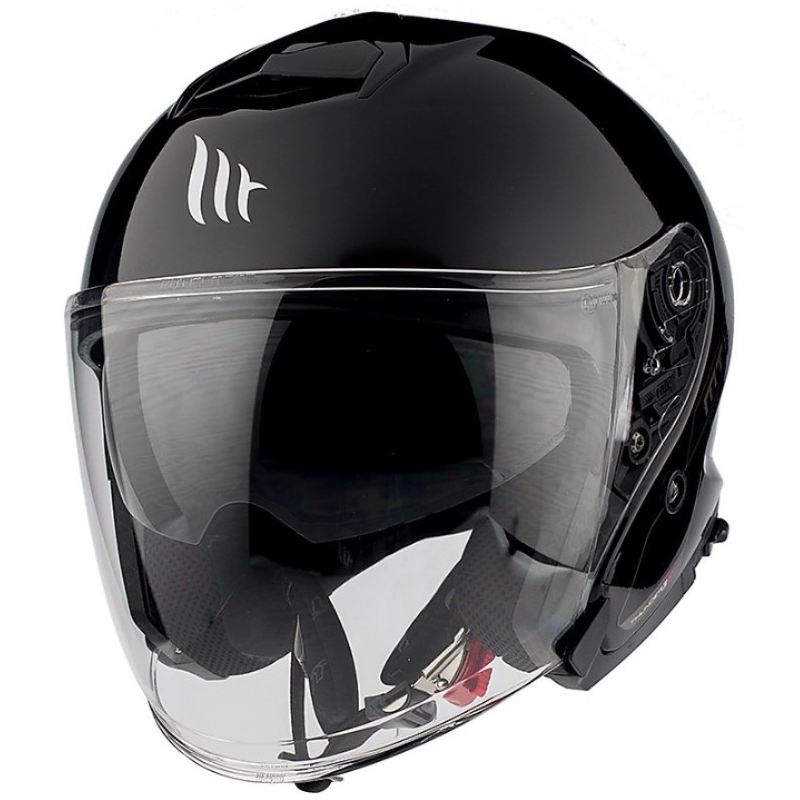MT Thunder 3 SV Solid Black Gloss Open Motorradhelm Ausverkauf