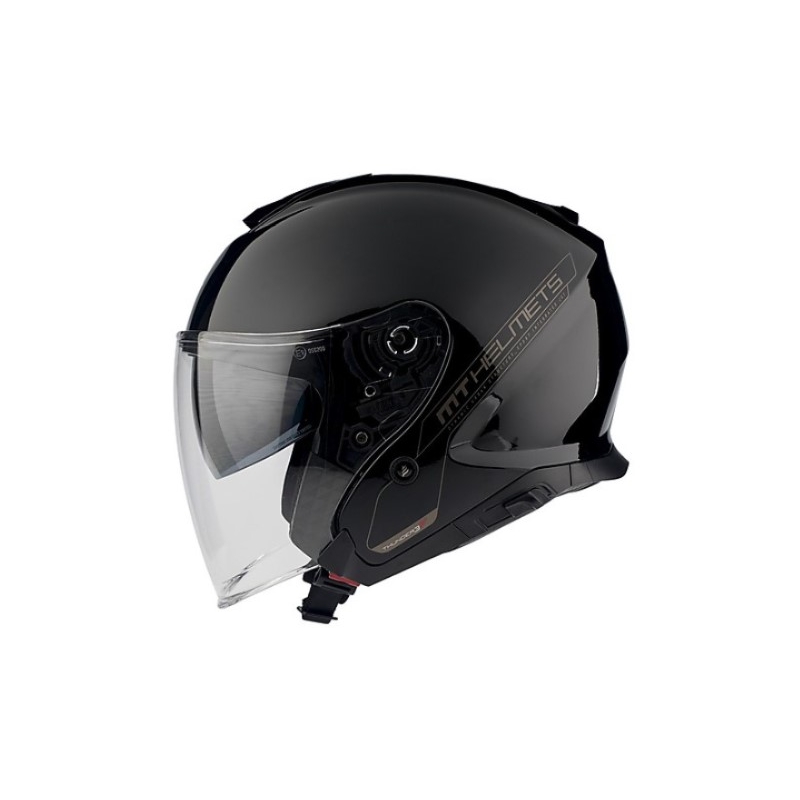 MT Thunder 3 SV Solid Black Gloss Open Motorradhelm Ausverkauf