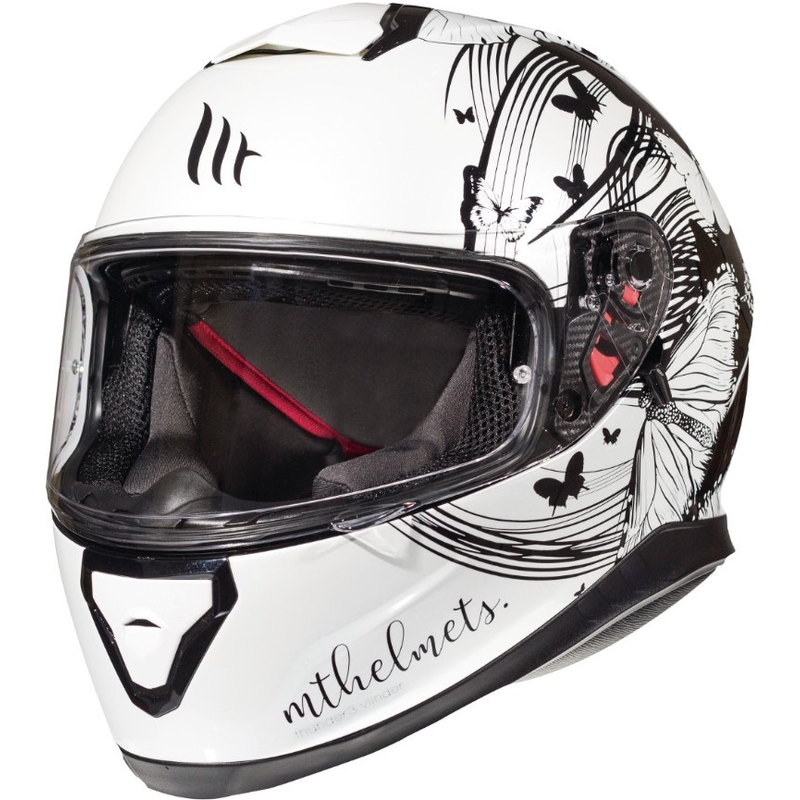 MT Thunder 3 SV Vlinder Women's Integral Motorradhelm Schwarz-Weiß Ausverkauf