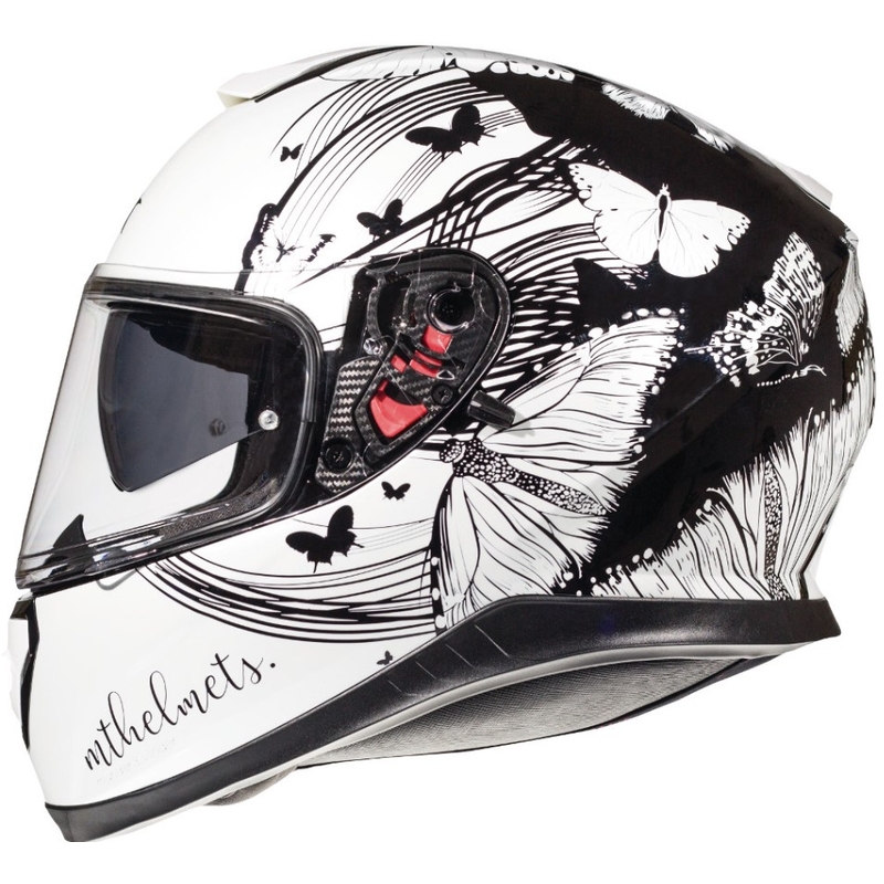MT Thunder 3 SV Vlinder Women's Integral Motorradhelm Schwarz-Weiß Ausverkauf
