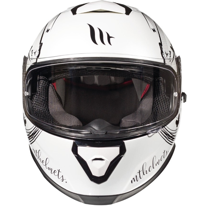 MT Thunder 3 SV Vlinder Women's Integral Motorradhelm Schwarz-Weiß Ausverkauf