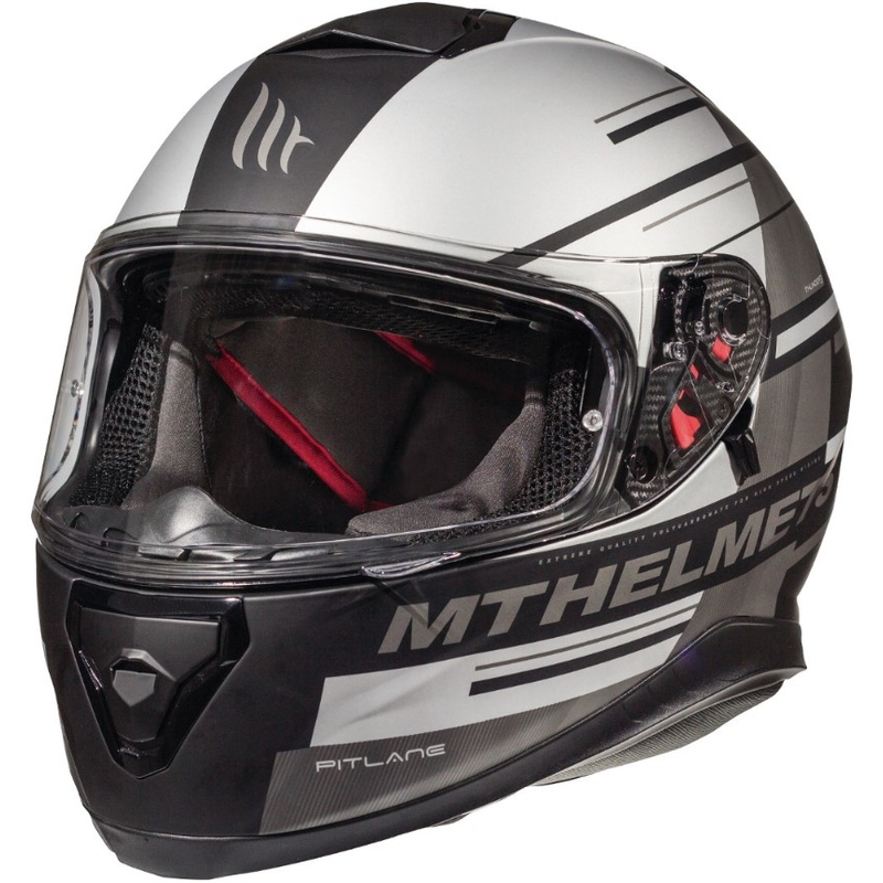 MT Thunder 3 SV Pitlane schwarz-grauer Integral-Motorradhelm