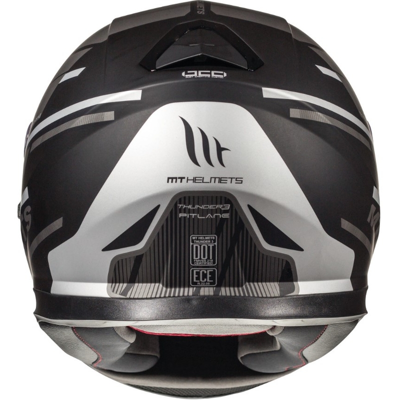 MT Thunder 3 SV Pitlane schwarz-grauer Integral-Motorradhelm
