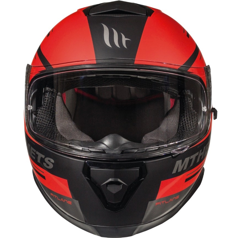 MT Thunder 3 SV Pitlane Schwarz-Rot Integral Motorradhelm Ausverkauf