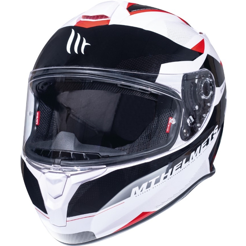 MT Targo Enjoy schwarz-weiß-roter Integral-Motorradhelm