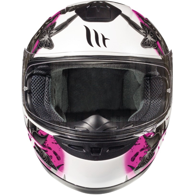 MT Thunder Infantil Breeze Integralhelm weiß-schwarz-rosa