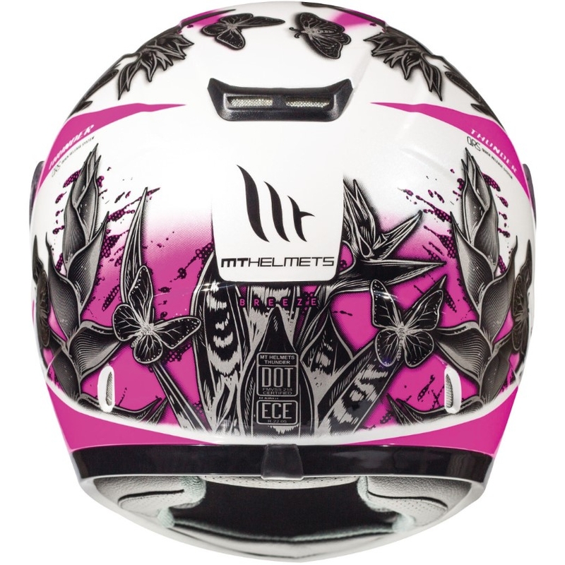 MT Thunder Infantil Breeze Integralhelm weiß-schwarz-rosa