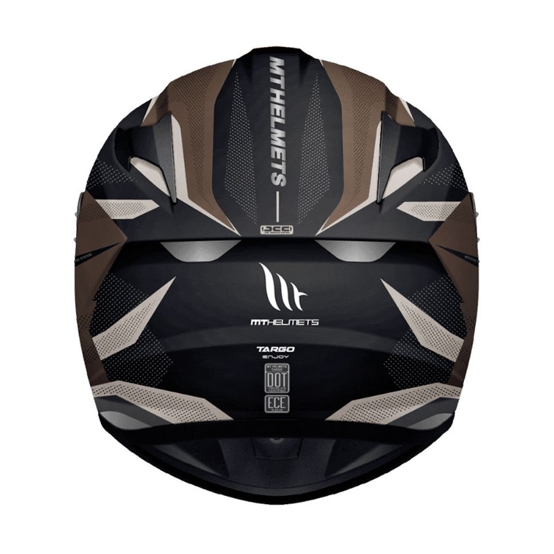 MT Targo Enjoy schwarz-brauner Integral-Motorradhelm